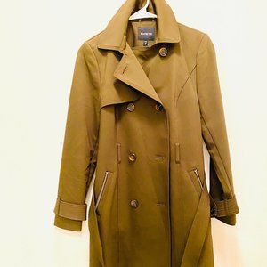 Express Bran-new Olive Trench Coat Size xs